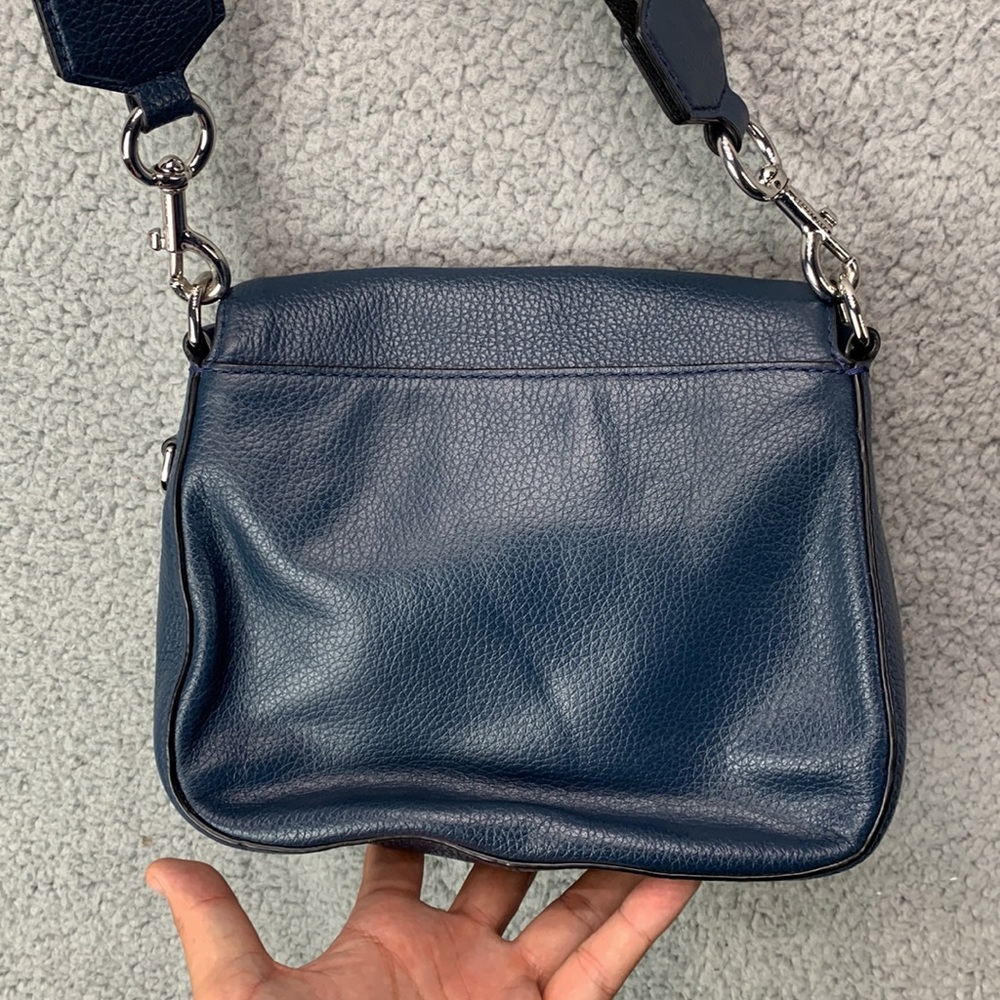 Marc Jacobs Gotham Small‎ Nomad Crossbody Bag Women’s Blue Sea Leather – Good - Picture 5 of 15
